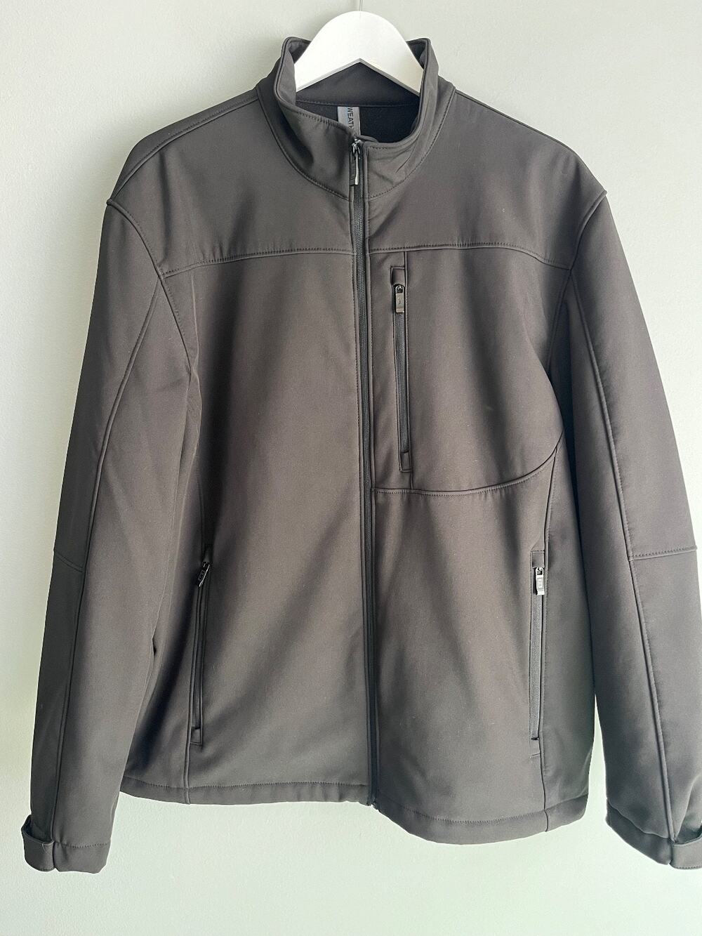 Weatherproof Softshell Jacket Men's L Black Country Nation Tour Fleece Lined